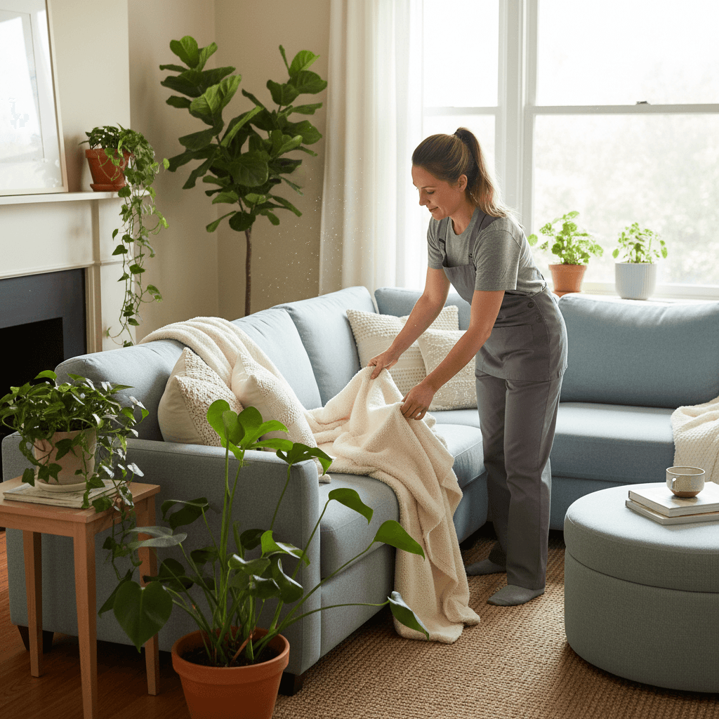 Housekeeping aid maintaining the home
